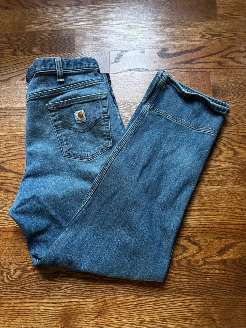 Carhartt Men’s 38x32 Blue Denim Utility Carpenter Work Jeans
